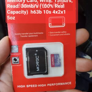 128GB High Speed Class 10 TF/Micro SDHC UHS-1(U1) Memory Card, Write: 15mb/s, Read: 30mb/s (100% Real Capacity)  h63b 10s 4x2x1 5oz